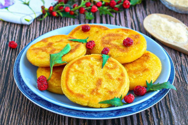 Placki z mąki kukurydzianej z patelni przepis ze zdjęciami krok po kroku i wideo