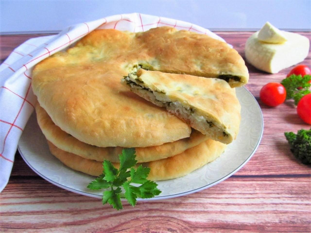 Placki osetyjskie na kefirze i drożdżach przepis ze zdjęciami krok po kroku