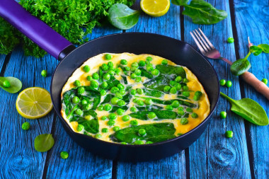 Omlet ze szpinakiem na patelni przepis ze zdjęciami krok po kroku i wideo