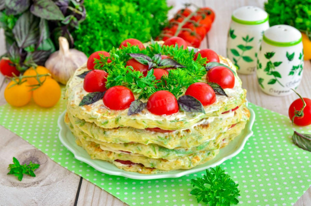 Tort z cukinii z pomidorami i czosnkiem przepis ze zdjęciami krok po kroku i wideo