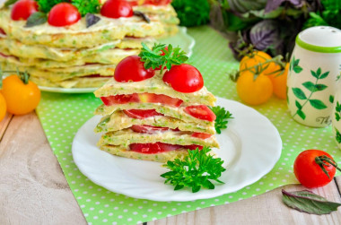 Tort z cukinii z pomidorami i czosnkiem przepis ze zdjęciami krok po kroku i wideo