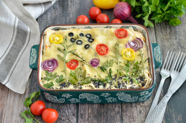 Lasagne z lawaszu z mięsem mielonym w piekarniku przepis ze zdjęciami krok po kroku i wideo