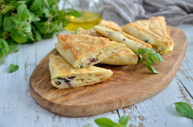 Pierożki z lawasza z serem z patelni przepis ze zdjęciami krok po kroku i wideo
