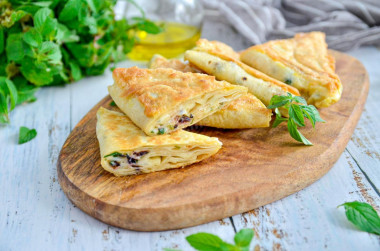 Pierożki z lawasza z serem z patelni przepis ze zdjęciami krok po kroku i wideo