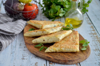 Pierożki z lawasza z serem z patelni przepis ze zdjęciami krok po kroku i wideo