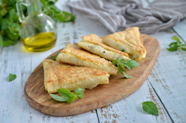 Pierożki z lawasza z serem z patelni przepis ze zdjęciami krok po kroku i wideo