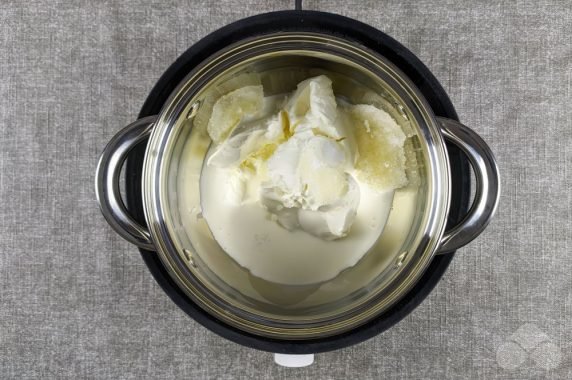 Panna Cotta bez cukru: zdjęcie przygotowania przepisu, krok 4 Panna Cotta bez cukru: zdjęcie przygotowania przepisu, krok 4