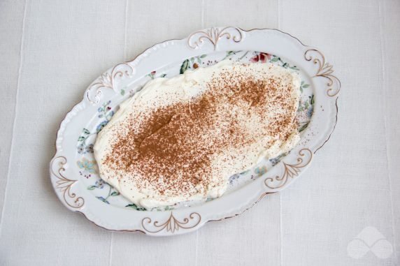 Tiramisu ze śmietaną: zdjęcie przygotowania przepisu, krok 3 Tiramisu ze śmietaną: zdjęcie przygotowania przepisu, krok 3