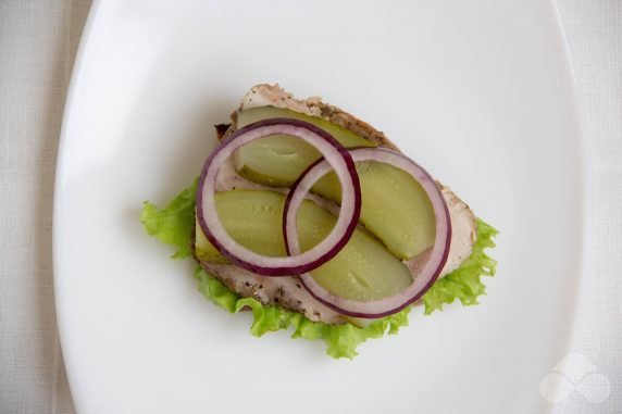 Domowa kanapka z wieprzowiną: zdjęcie przygotowania przepisu, krok 5