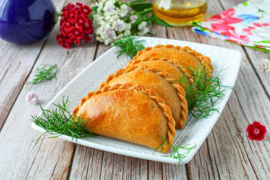 Pierożki z mąki żytniej bez drożdży z piekarnika przepis ze zdjęciami krok po kroku