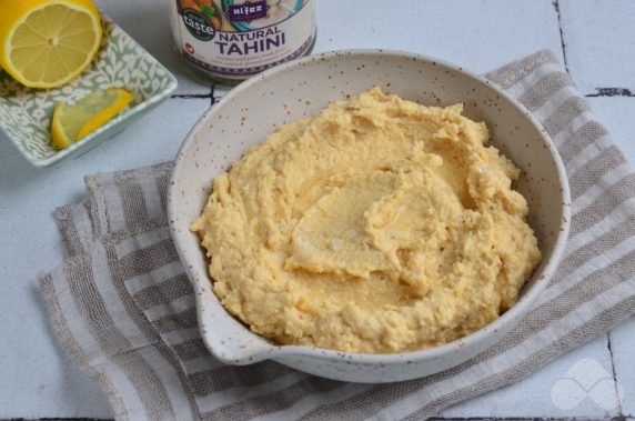 Hummus z ciecierzycy w puszkach: zdjęcie przygotowania przepisu, krok 4