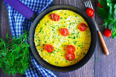 Omlet na kefirze na patelni przepis ze zdjęciami krok po kroku i wideo