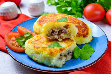 Pierożki z puree ziemniaczanego z patelni przepis ze zdjęciami krok po kroku
