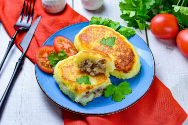 Pierożki z puree ziemniaczanego z patelni przepis ze zdjęciami krok po kroku