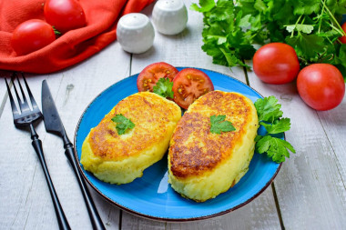 Pierożki z puree ziemniaczanego z patelni przepis ze zdjęciami krok po kroku