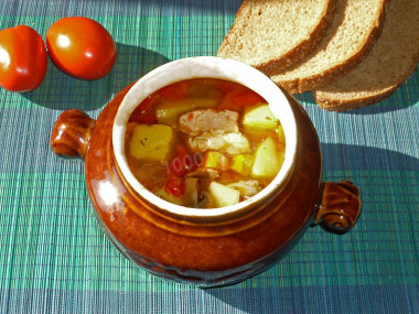 Zupa w garnuszkach z piekarnika przepis ze zdjęciami krok po kroku