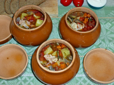 Zupa w garnuszkach z piekarnika przepis ze zdjęciami krok po kroku