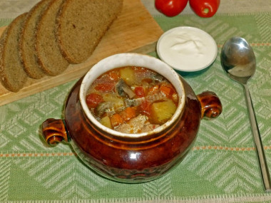 Zupa w garnuszkach z piekarnika przepis ze zdjęciami krok po kroku
