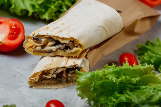 Shawarma grzybowa-prosty i pyszny przepis, jak gotować krok po kroku