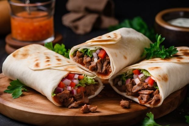 Shawarma z wołowiną-prosty i pyszny przepis, jak gotować krok po kroku