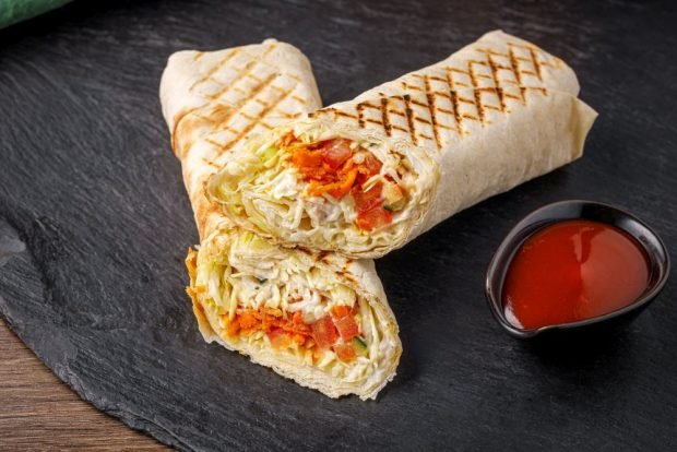 Shawarma warzywna w domu-prosty i pyszny przepis, jak gotować krok po kroku