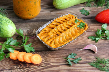 Pasta z cukinii i marchewki z maszynki do mięsa przepis ze zdjęciami krok po kroku i wideo