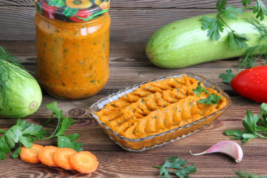 Pasta z cukinii i marchewki z maszynki do mięsa przepis ze zdjęciami krok po kroku i wideo