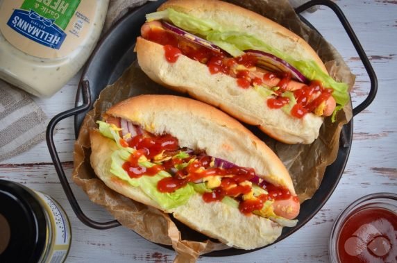 Domowy hot dog z sosem Worcester: zdjęcie przygotowania przepisu, krok 3