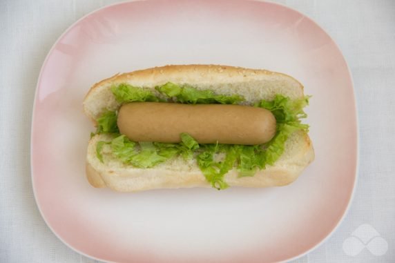 Hot dog z marynowanymi ogórkami: zdjęcie przygotowania przepisu, krok 2