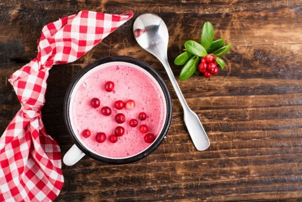 Smoothie z żurawiną-prosty i pyszny przepis, jak gotować krok po kroku