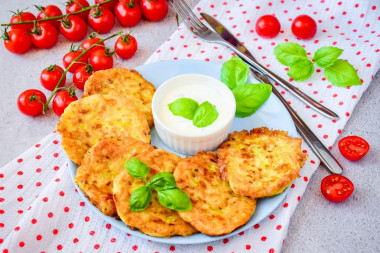 Placuszki z cukinii z serem i czosnkiem przepis ze zdjęciami krok po kroku i wideo