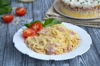 Klasyczna pasta carbonara z boczkiem i śmietanką przepis ze zdjęciami krok po kroku i wideo