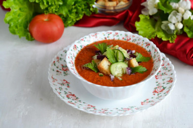 Klasyczna zupa gazpacho przepis ze zdjęciami krok po kroku i wideo