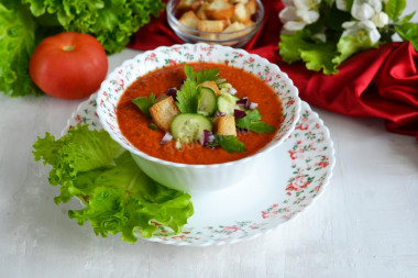 Klasyczna zupa gazpacho przepis ze zdjęciami krok po kroku i wideo