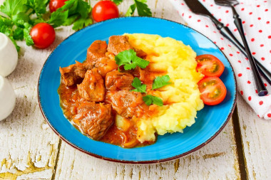 Sos mięsny do purée ziemniaczanego przepis ze zdjęciami krok po kroku i wideo