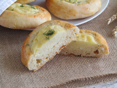 Szanieżki z ziemniakami (szangi) z piekarnika przepis ze zdjęciami krok po kroku