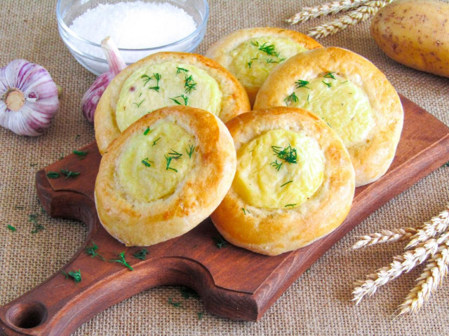 Szanieżki z ziemniakami (szangi) z piekarnika przepis ze zdjęciami krok po kroku