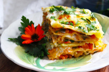Klasyczna domowa lasagne warzywna przepis ze zdjęciami krok po kroku