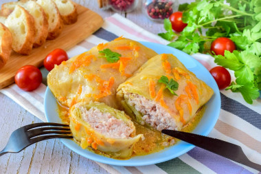Mrożone gołąbki na patelni przepis ze zdjęciami krok po kroku