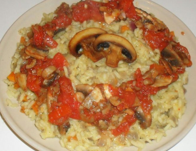 Risotto z pieczarkami i serem przepis ze zdjęciami krok po kroku