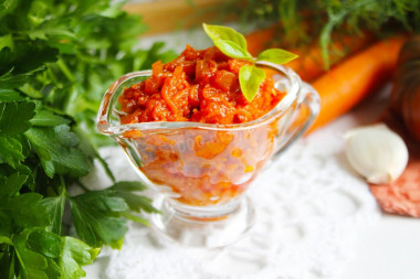 Pasta z marchewki z koncentratem pomidorowym przepis ze zdjęciami krok po kroku i wideo