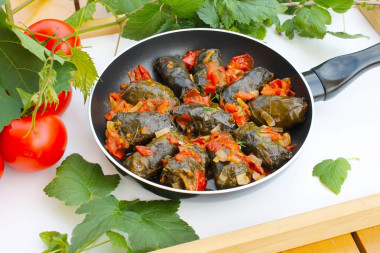 Dolma w sosie pomidorowym przepis ze zdjęciami krok po kroku