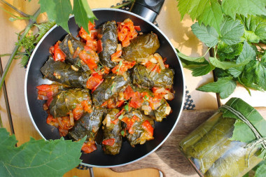 Dolma w sosie pomidorowym przepis ze zdjęciami krok po kroku
