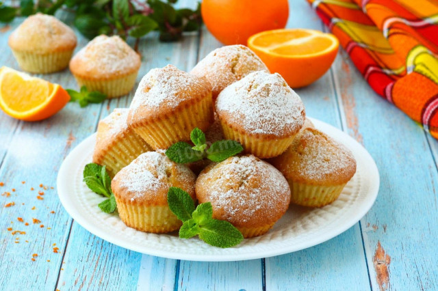 Pomarańczowe mini keksy w piekarniku przepis ze zdjęciami krok po kroku i wideo