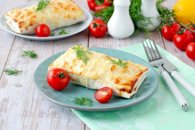Ryba zapiekana w lawaszu w piekarniku przepis ze zdjęciami krok po kroku i wideo