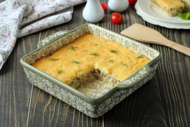 Zapiekanka z puree ziemniaczanego z mięsem mielonym z piekarnika przepis ze zdjęciami krok po kroku i wideo