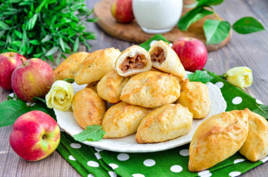 Twarogowe pierożki z jabłkami z piekarnika przepis ze zdjęciami krok po kroku i wideo