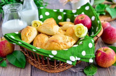 Twarogowe pierożki z jabłkami z piekarnika przepis ze zdjęciami krok po kroku i wideo