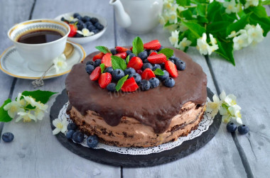 Domowy czekoladowy tort brownie przepis ze zdjęciami krok po kroku i wideo