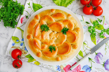 Drożdżowy placek ze świeżą kapustą z piekarnika przepis ze zdjęciami krok po kroku